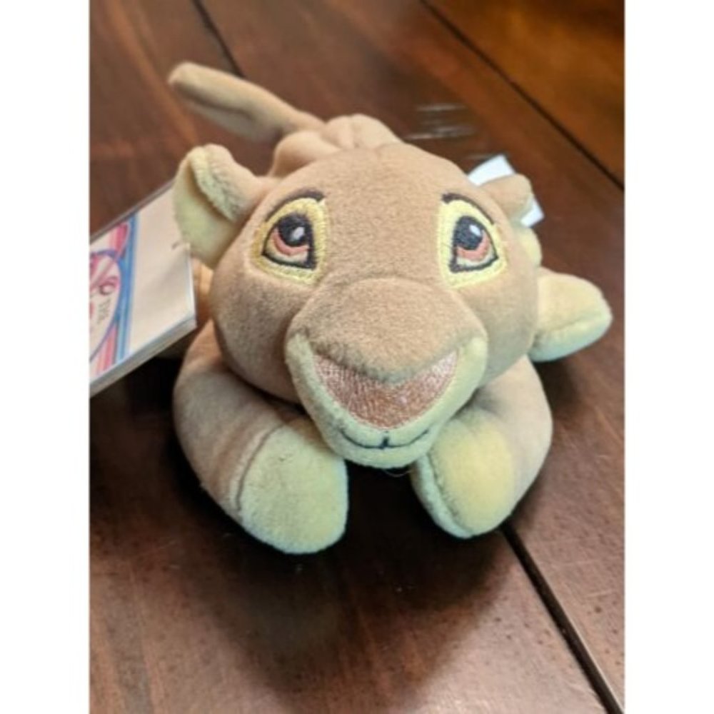 DISNEY STORE EXCLUSIVE LION KING SIMBA 8" PLUSH BEAN BAG TOY NEW